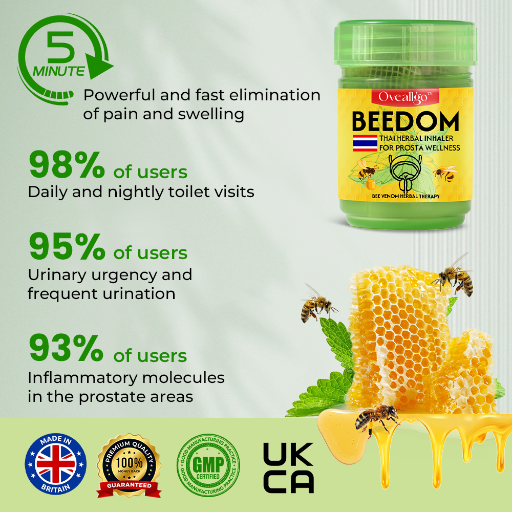 ✅Official Store: Oveallgo™ PRO BeeDom Thai Herbal Inhaler for Prosta Wellness👨⚕️British Urological Association (BAUS) Approved (Reducing prostate swelling, pain, discomfort, soreness, and urinary fatigue)