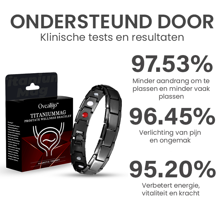 Oveallgo™ NIEUW Titanium Magentique Prostaat Wellness Armband