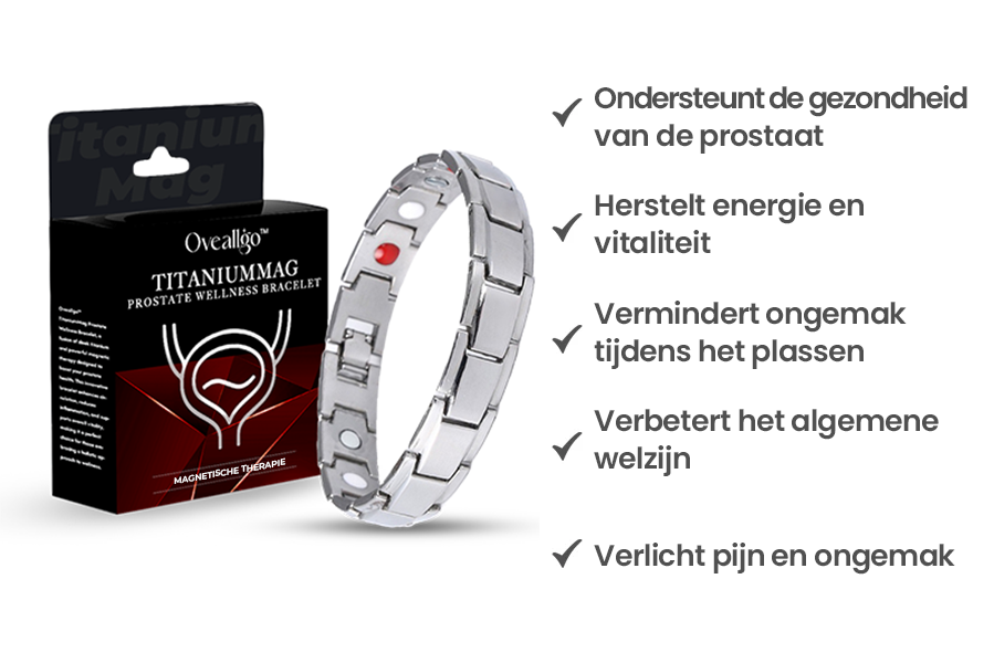 Oveallgo™ NIEUW Titanium Magentique Prostaat Wellness Armband