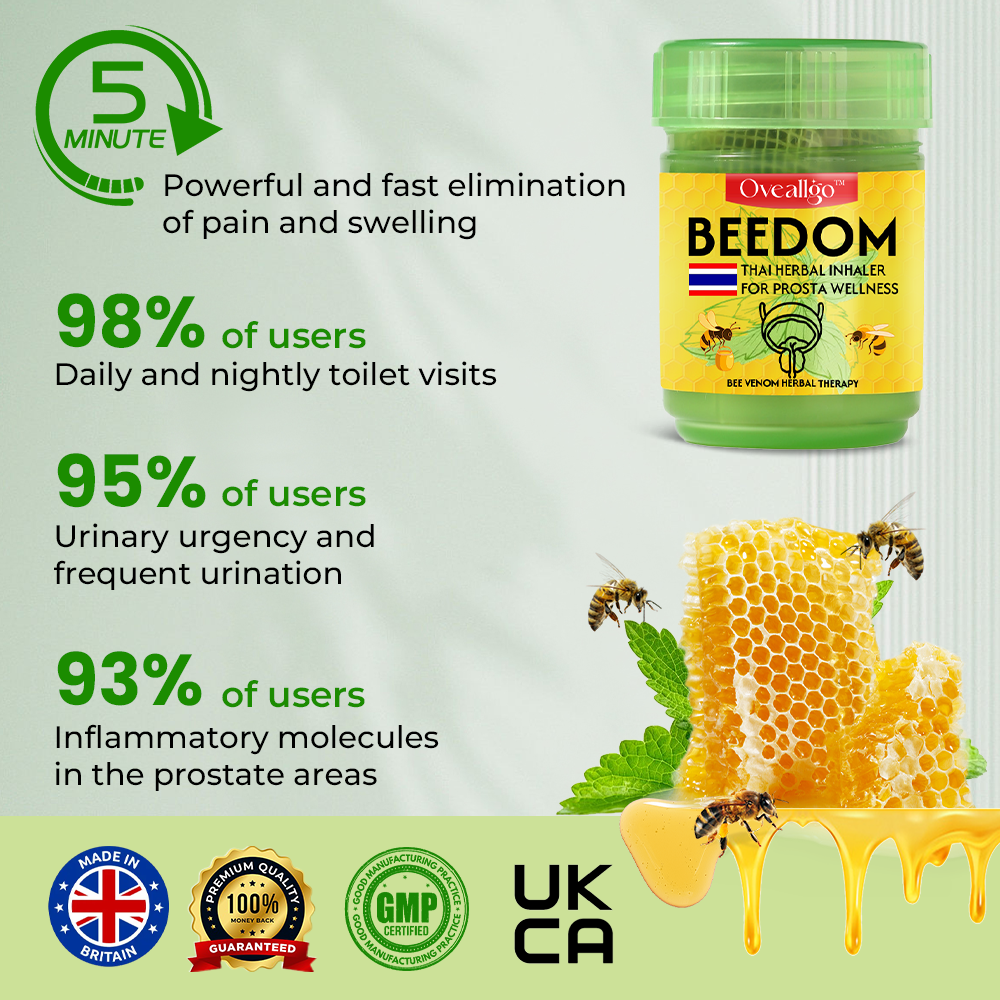 ✅Official Store: Oveallgo™ PRO BeeDom Thai Herbal Inhaler for Prosta Wellness👨‍⚕️British Urological Association (BAUS) Approved (Reducing prostate swelling, pain, discomfort, soreness, and urinary fatigue)