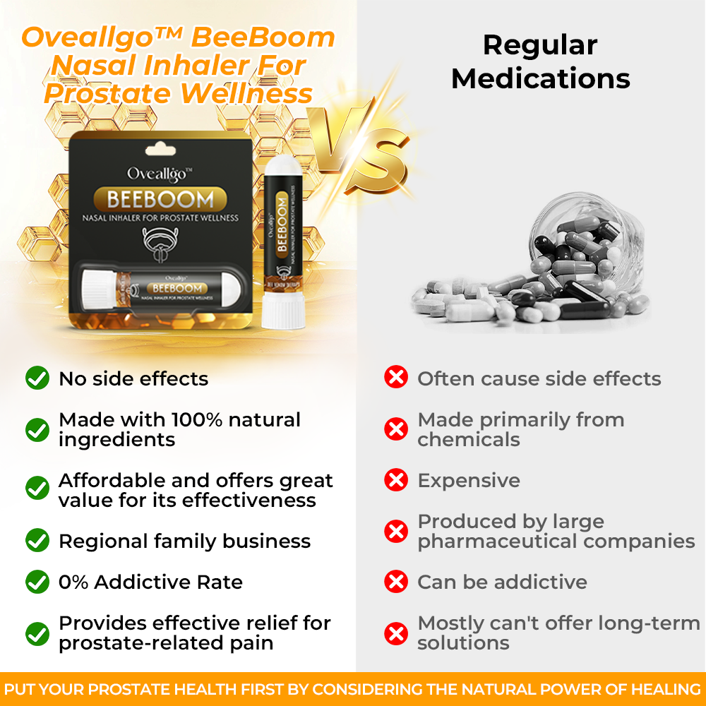 ✅Official Store: Oveallgo™ EX BeeBoom Nasal Inhaler For Prostate Wellness👨‍⚕️British Urological Association (BAUS) Approved (Reducing prostate swelling, pain, discomfort, soreness, and urinary fatigue)