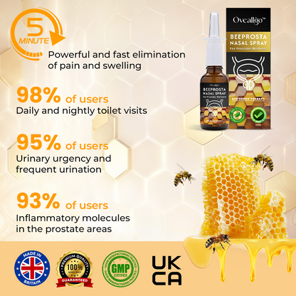 ✅Official Store: Oveallgo™ BeeProsta Nasal Spray for Prostate Wellness 👨‍⚕️British Urological Association (BAUS) Approved (Reducing prostate swelling, pain, discomfort, soreness, and urinary fatigue)