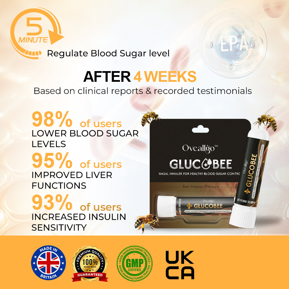 🔰Official Store: Oveallgo™ GlucoBee Nasal Inhaler👨‍⚕️Diabetes UK Approved (Lowers blood sugar and supports diabetes management)