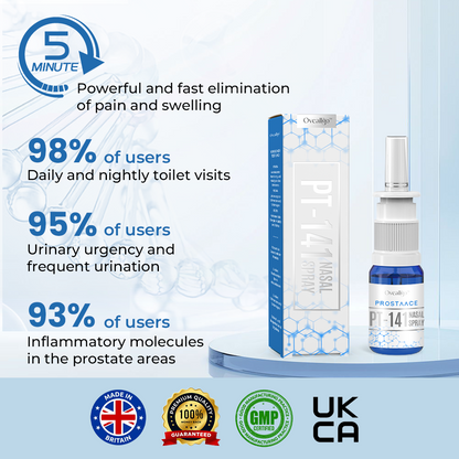 ✅Official Store: Oveallgo™ ProstaAce PT-141 Nasal Spray👨‍⚕️British Urological Association (BAUS) Approved (Reducing prostate swelling, pain, discomfort, soreness, and urinary fatigue)